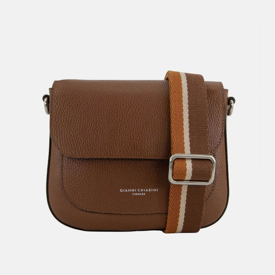 New GIANNI Choc Leather Ally Flap Bag