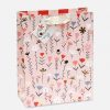 Wholesale Caroline Gardner Fleur Pink Floral Large Gift Bag