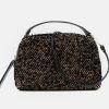 Wholesale GIANNI Black Textured Leather Large Alifa Bag