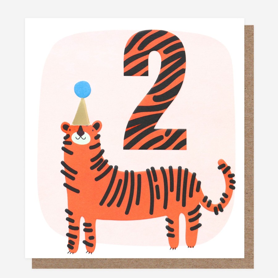 Best Caroline Gardner Tiger 2Nd Birthday Card