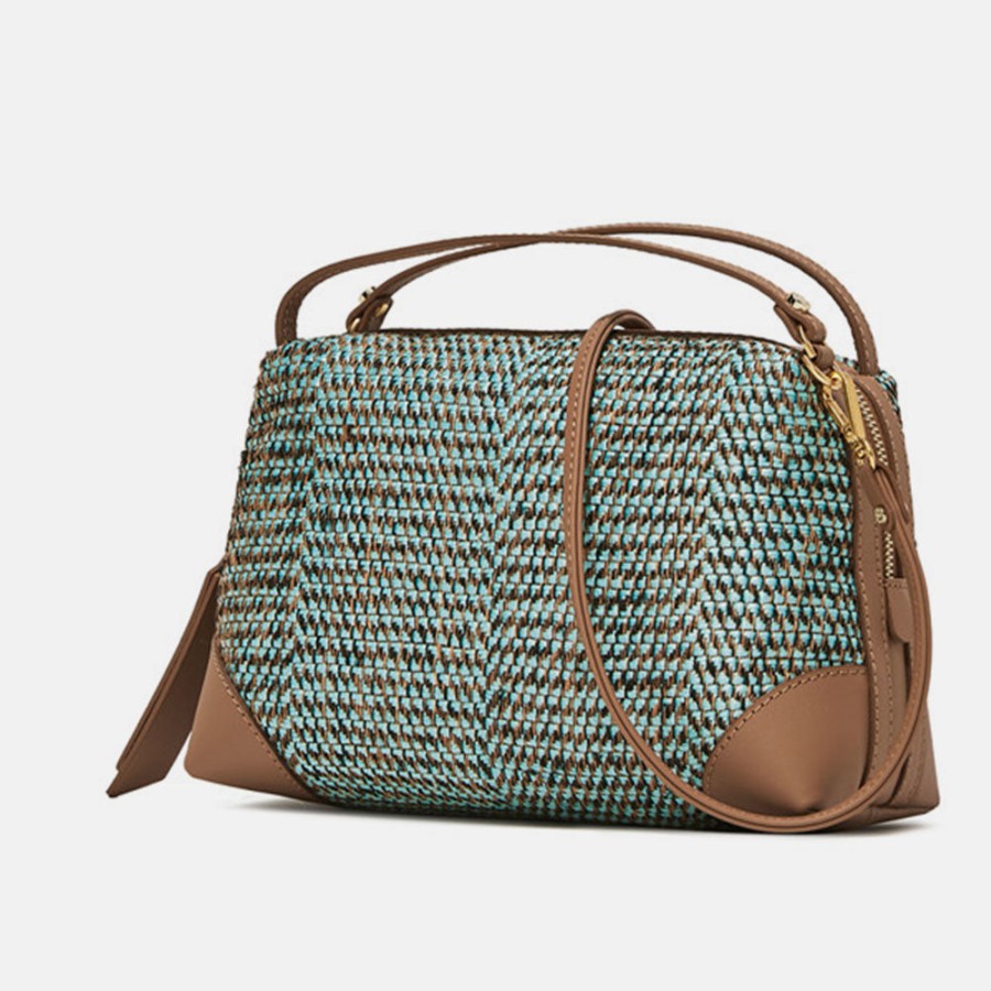 Best GIANNI Aqua Woven Large Alifa Bag