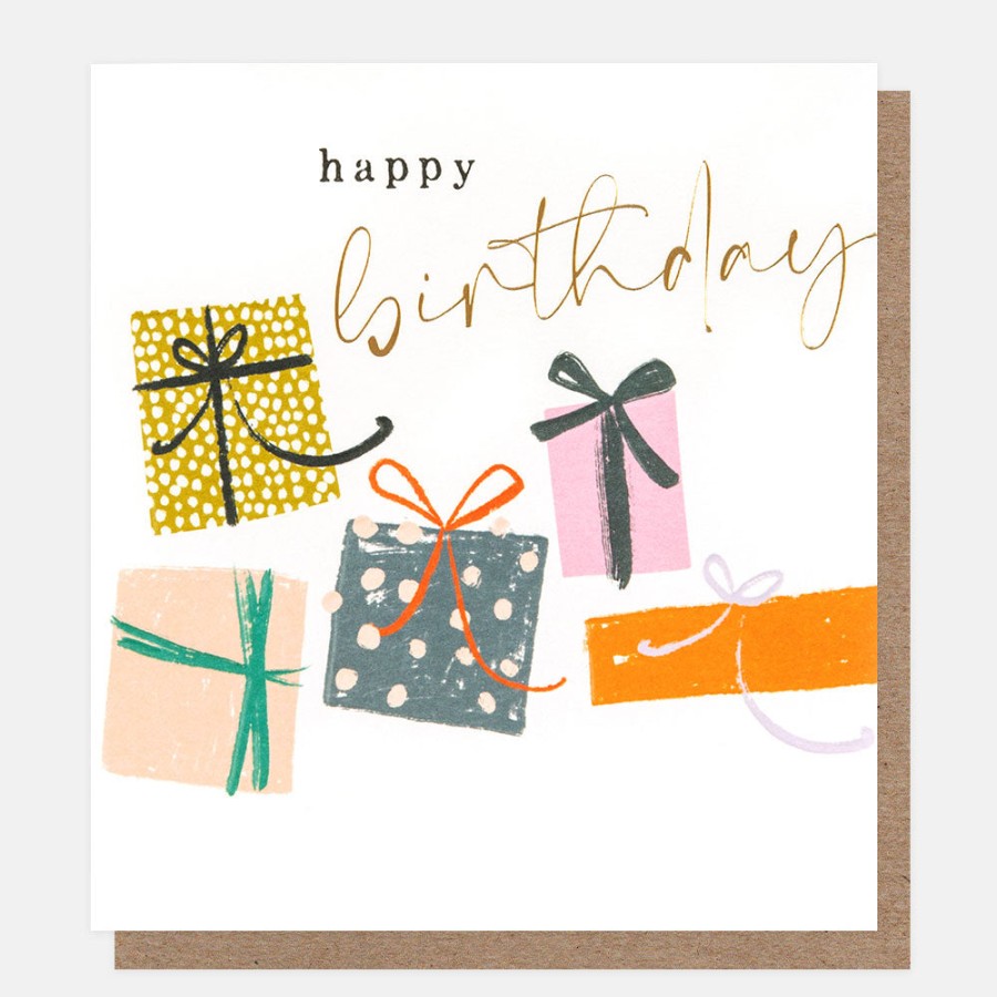 New CAROLINE GARDNER Patterned Presents Happy Birthday Card