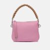 Hot GIANNI Pink Leather Knotted Handle Small Mia Bag