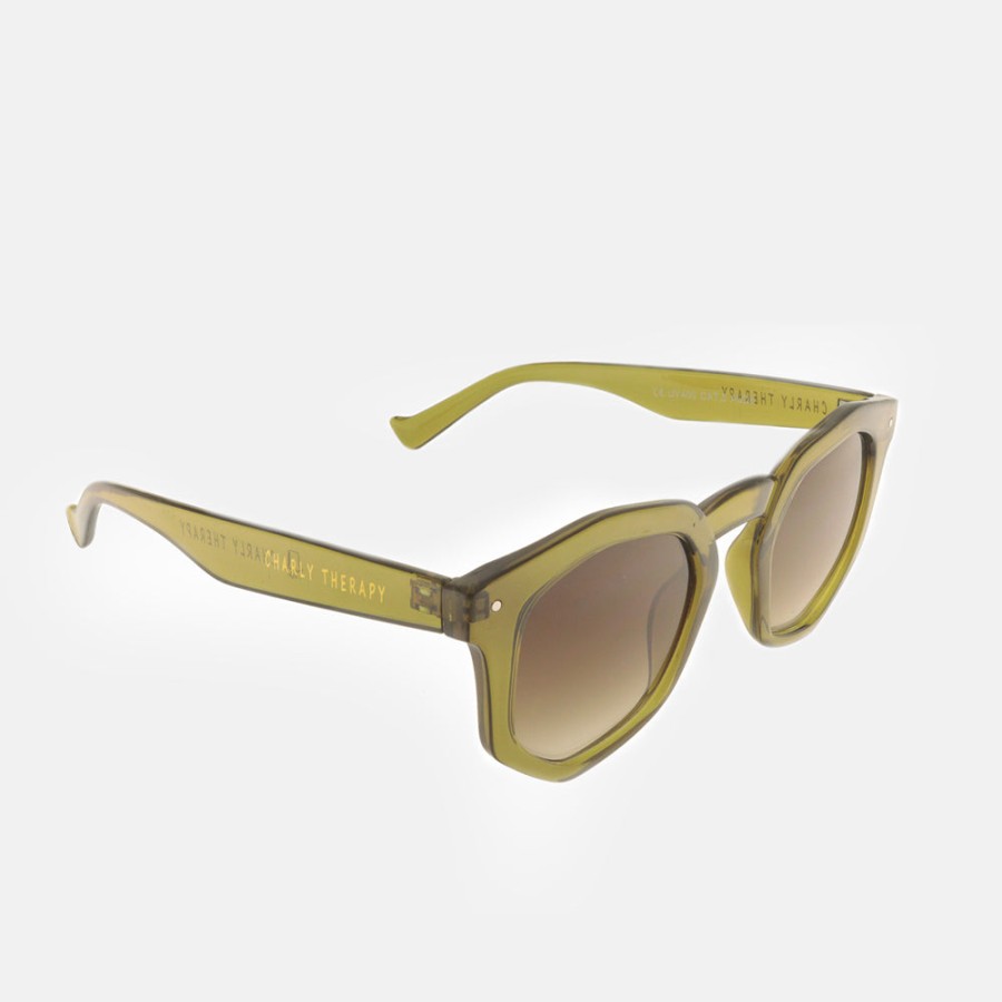 New CHARLY THERAPY Olive Audrey Sunglasses