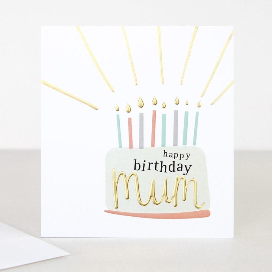 Clearance Caroline Gardner Cake Birthday Card For Mum