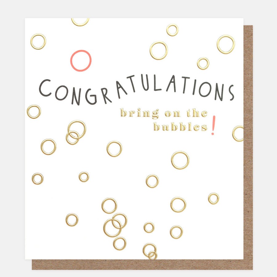 Best Caroline Gardner Bring On The Bubbles Congratulations Card