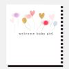 Clearance CAROLINE GARDNER Pom Pom Balloons New Baby Girl Card