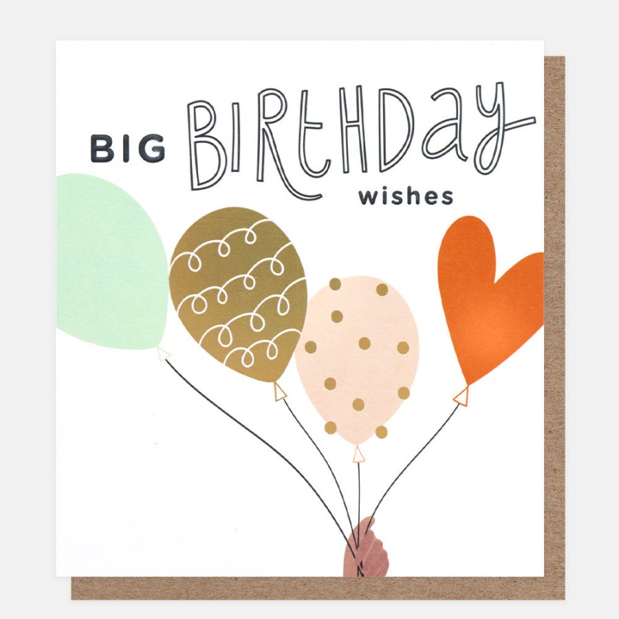 Hot Caroline Gardner Big Wishes Balloons Birthday Card