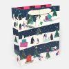 Clearance CAROLINE GARDNER Festive Penguins Large Christmas Gift Bag