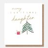 Wholesale CAROLINE GARDNER Merry Christmas Daughter Tree With Present Card