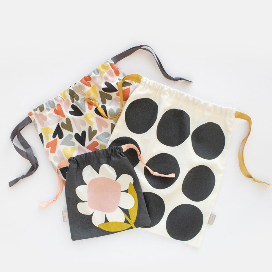 Online CAROLINE GARDNER Flower/Hearts/Big Spot Travel Bags Set Of 3