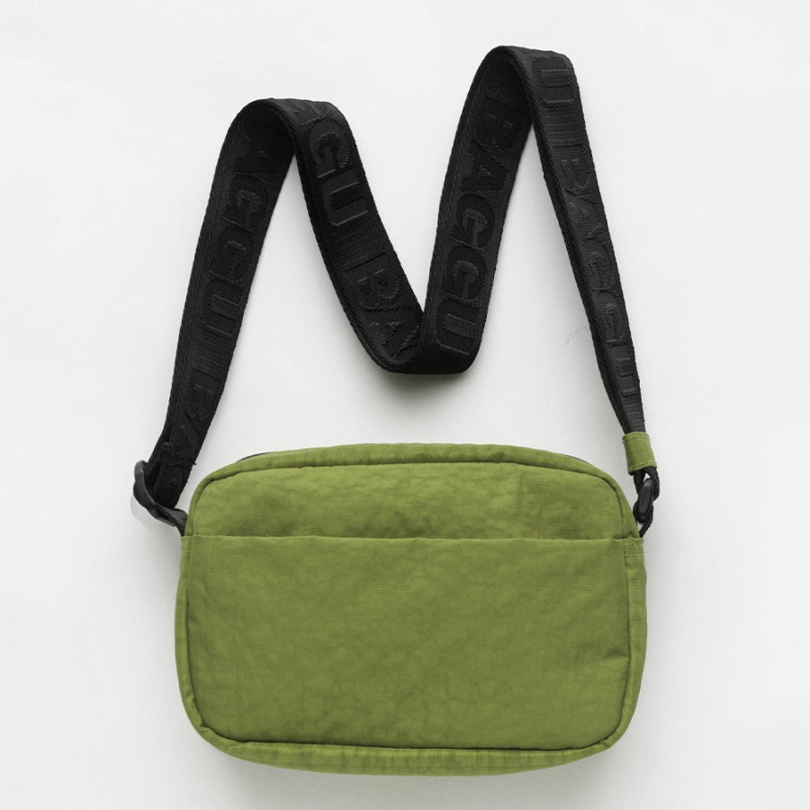 Best BAGGU Lime Recycled Nylon Crossbody Camera Bag