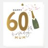 Clearance CAROLINE GARDNER Champagne Bottle 60Th Birthday Card For Mum