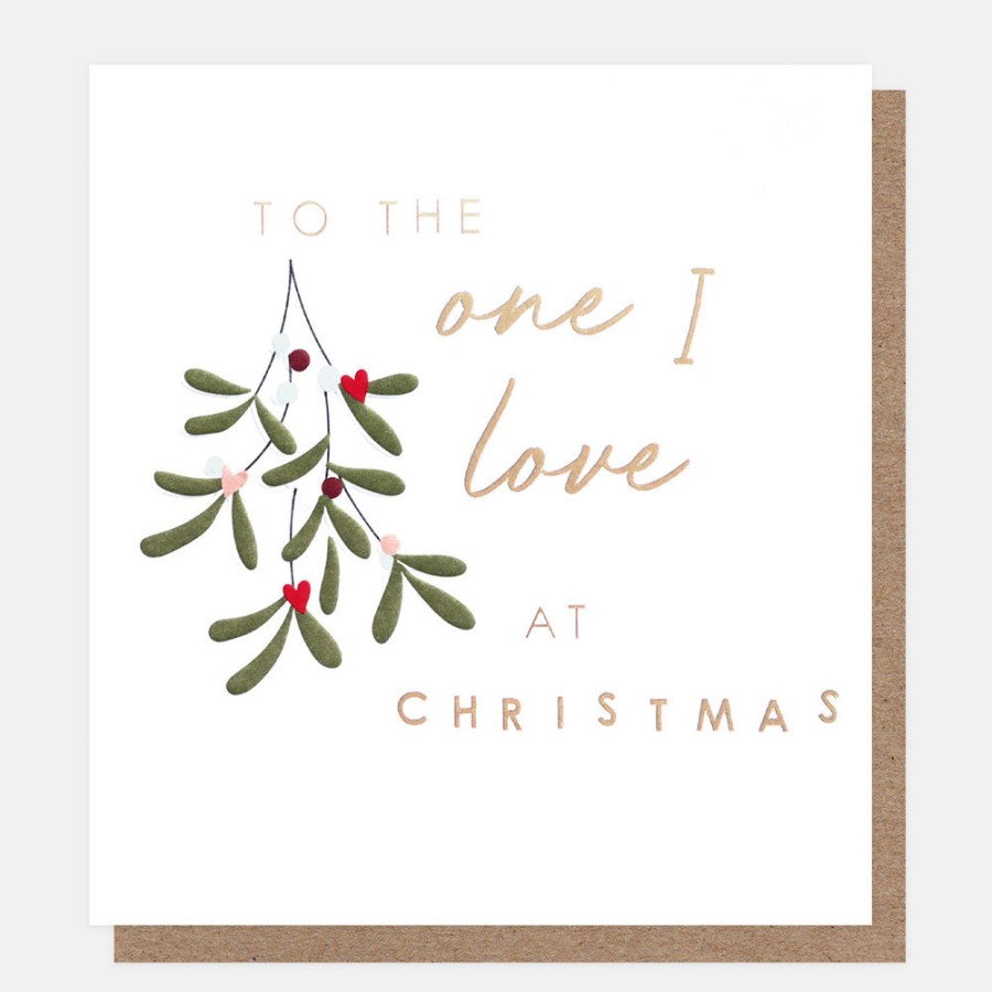 Clearance CAROLINE GARDNER To The One I Love At Christmas Mistletoe Card