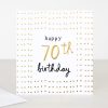 Hot Caroline Gardner Gold 70Th Birthday Card