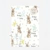 Best Caroline Gardner New Baby Boy Bunnies Wrapping Paper And Tags Set Of 2