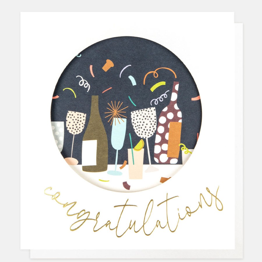 Hot CAROLINE GARDNER Drinks And Bottles Congratulations Card