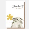 New CAROLINE GARDNER Dog With Flower Thinking Of You Card