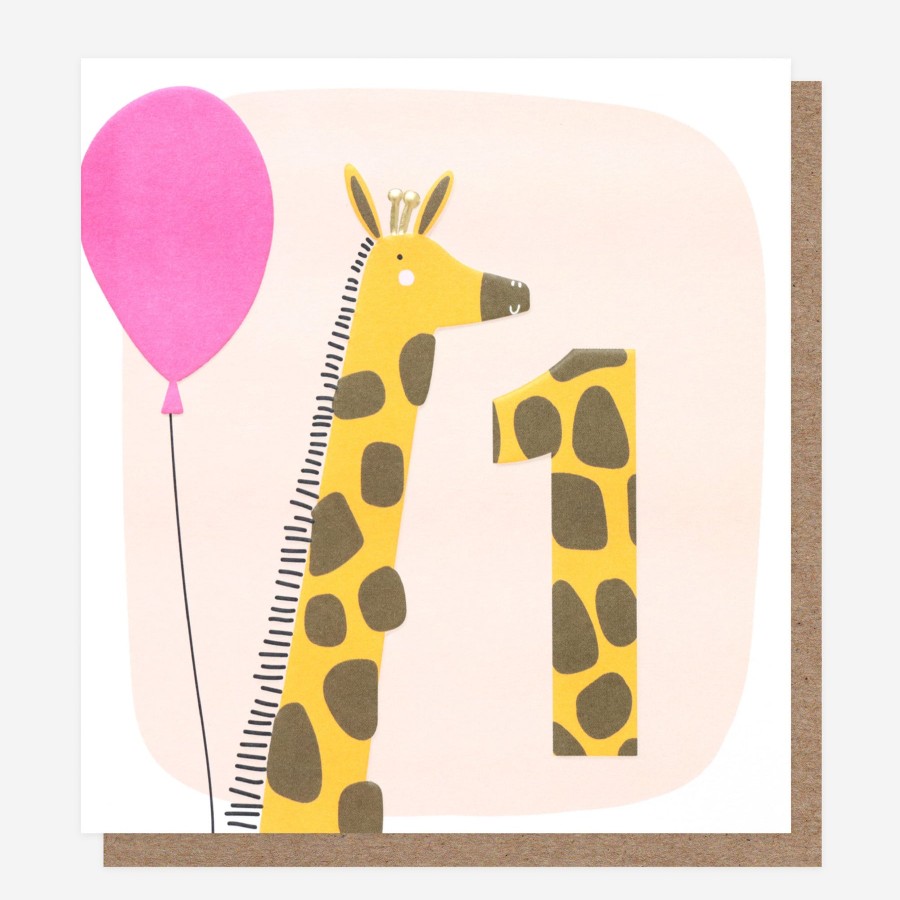 New Caroline Gardner Giraffe 1St Birthday Card