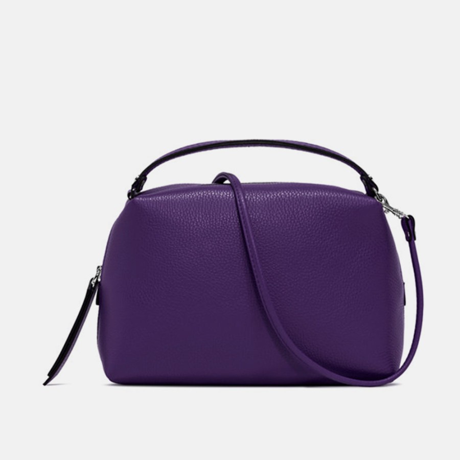 Wholesale GIANNI Purple Leather Small Alifa Bag