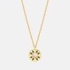 Clearance ESTELLA BARTLETT Gold Plated Quilted Gem Pendant Necklace