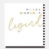 Online CAROLINE GARDNER Gold Calligraphy Legend Birthday Card