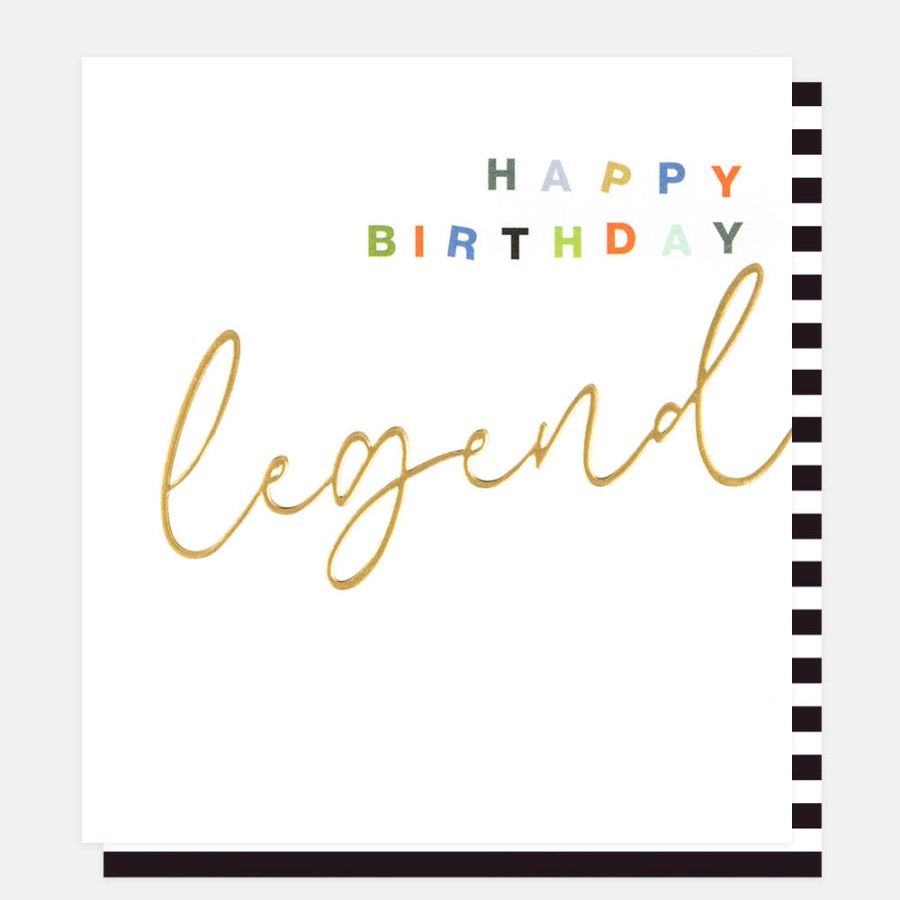 Online CAROLINE GARDNER Gold Calligraphy Legend Birthday Card