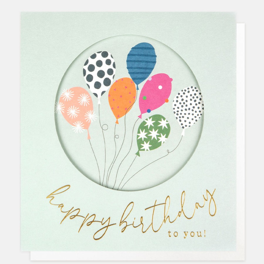 Best CAROLINE GARDNER Patterned Balloons Birthday Card