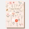 Best Caroline Gardner Fleur Happy Birthday Card For Wife