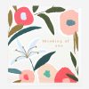 Clearance Caroline Gardner Floral Thinking Of You Card