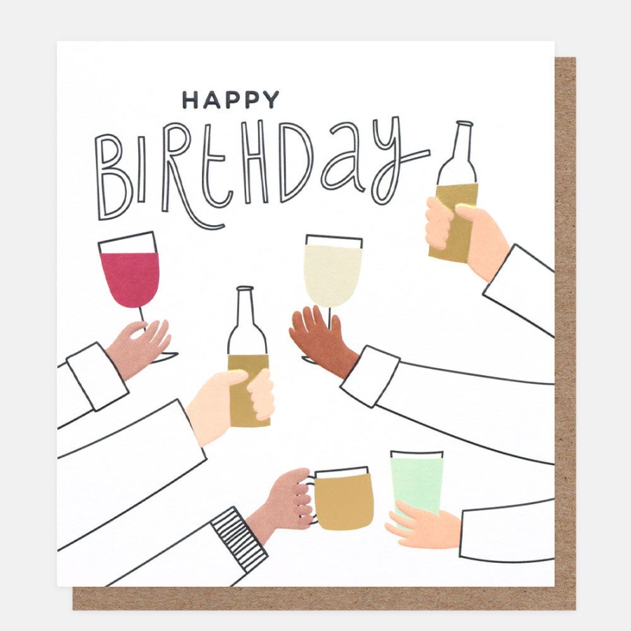 Wholesale Caroline Gardner Drinks Birthday Card