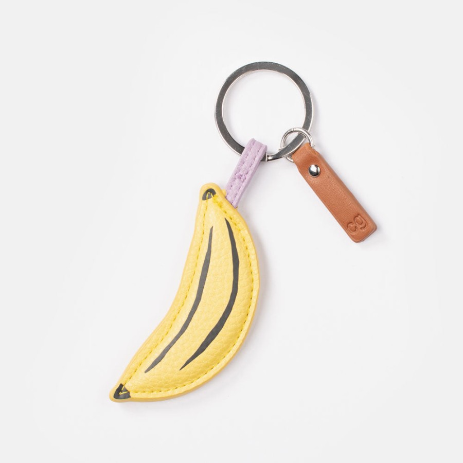 Clearance CAROLINE GARDNER Banana Novelty Keyring