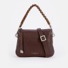 Online GIANNI Dark Brown Leather Small Mia Bag