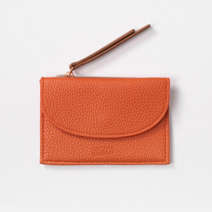 New CAROLINE GARDNER Orange Cardholder Purse