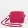 Hot Caroline Gardner Fuchsia Pink Leather Mini Camera Bag