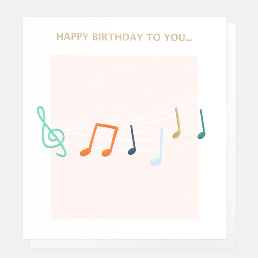 New Caroline Gardner Music Notes Birthday Card