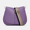 Hot GIANNI Lilac Leather Helena Saddle Bag