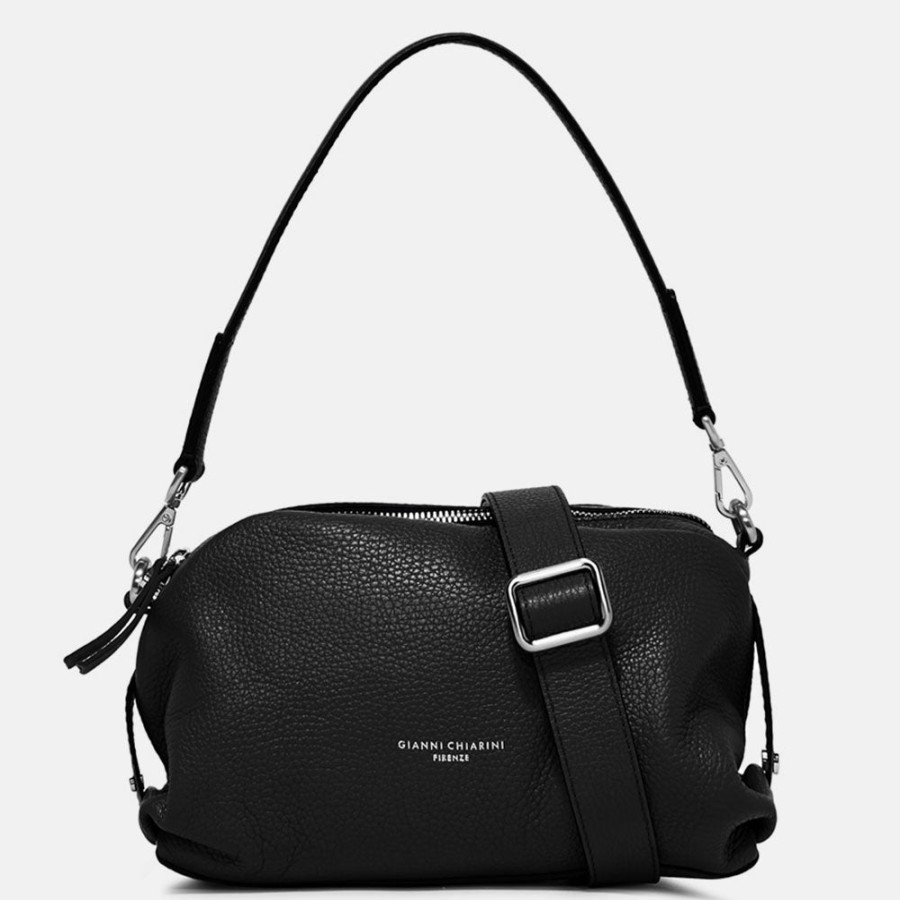 Best GIANNI Black Leather Becka Crossbody Bag