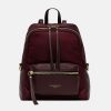 Online GIANNI Burgundy Nylon/Leather Rucksack / Shoulder Bag