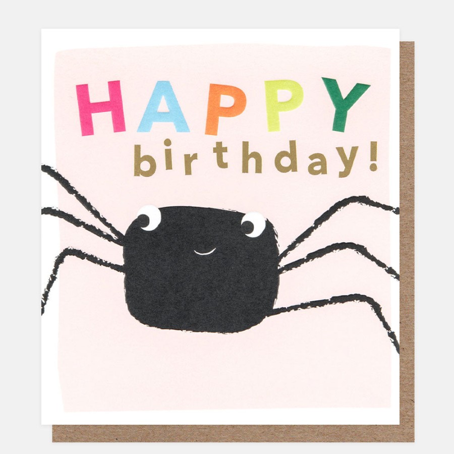 Best CAROLINE GARDNER Happy Birthday Spider Birthday Card