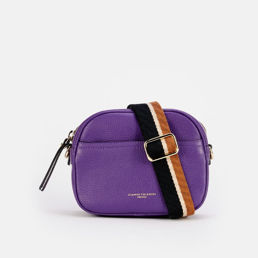 Best GIANNI Purple Leather Nina Camera Bag