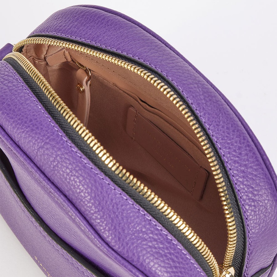 Best GIANNI Purple Leather Nina Camera Bag