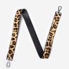 Clearance Caroline Gardner Leopard Print Leather Long Wide Handbag Strap