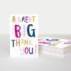 New Caroline Gardner A Great Big Thank You Notecards Pack Of 10