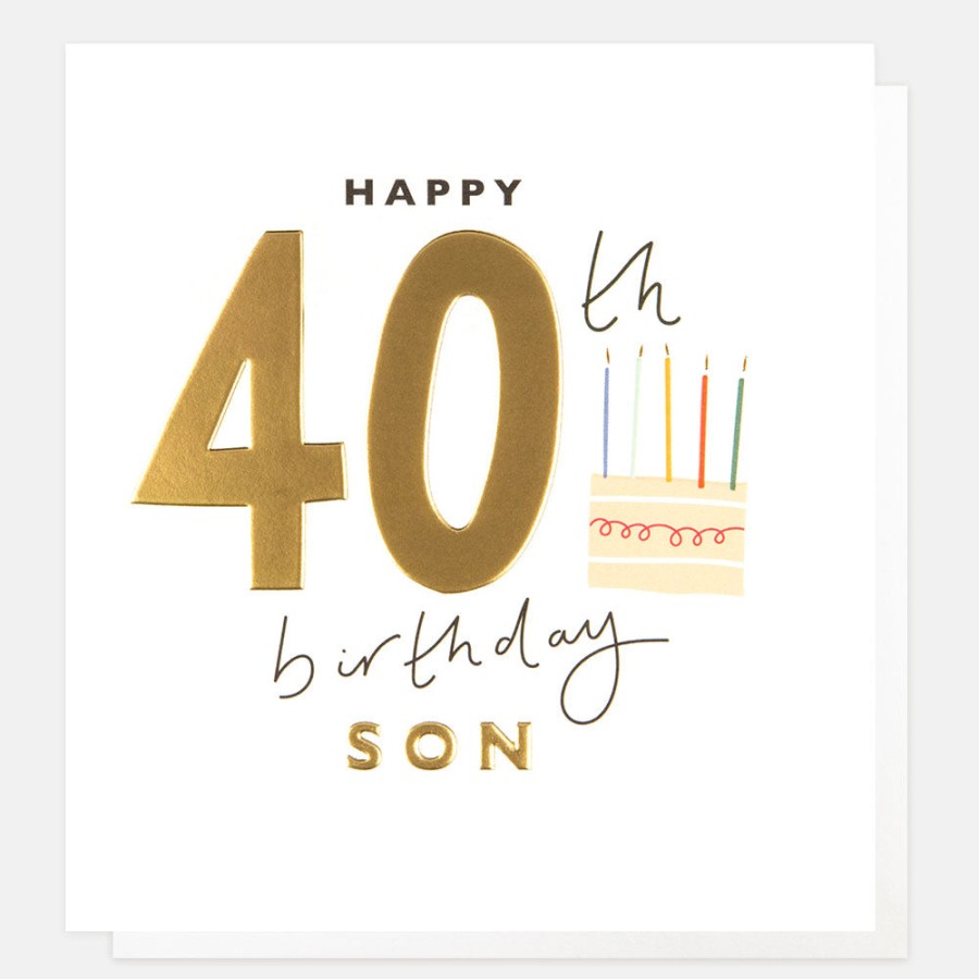 Best CAROLINE GARDNER Cake 40Th Birthday Card For Son