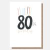 Clearance CAROLINE GARDNER Candles 80Th Birthday Card