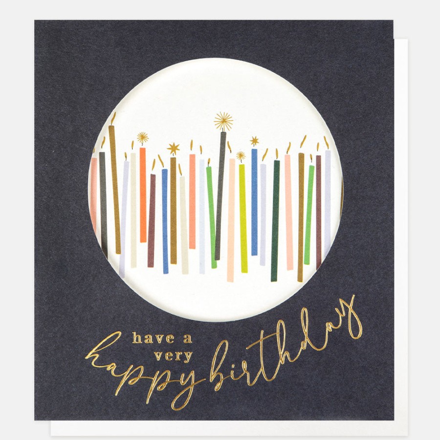 Online CAROLINE GARDNER Colourful Candles Birthday Card