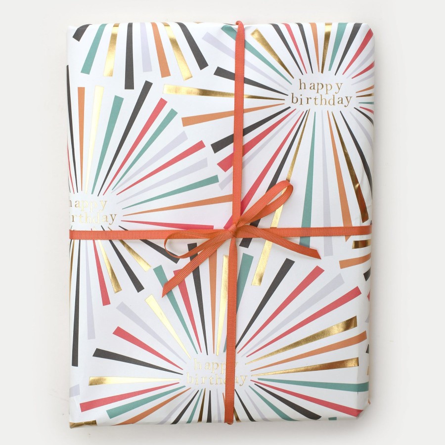 Best Caroline Gardner Rainbow Burst Birthday Wrapping Paper