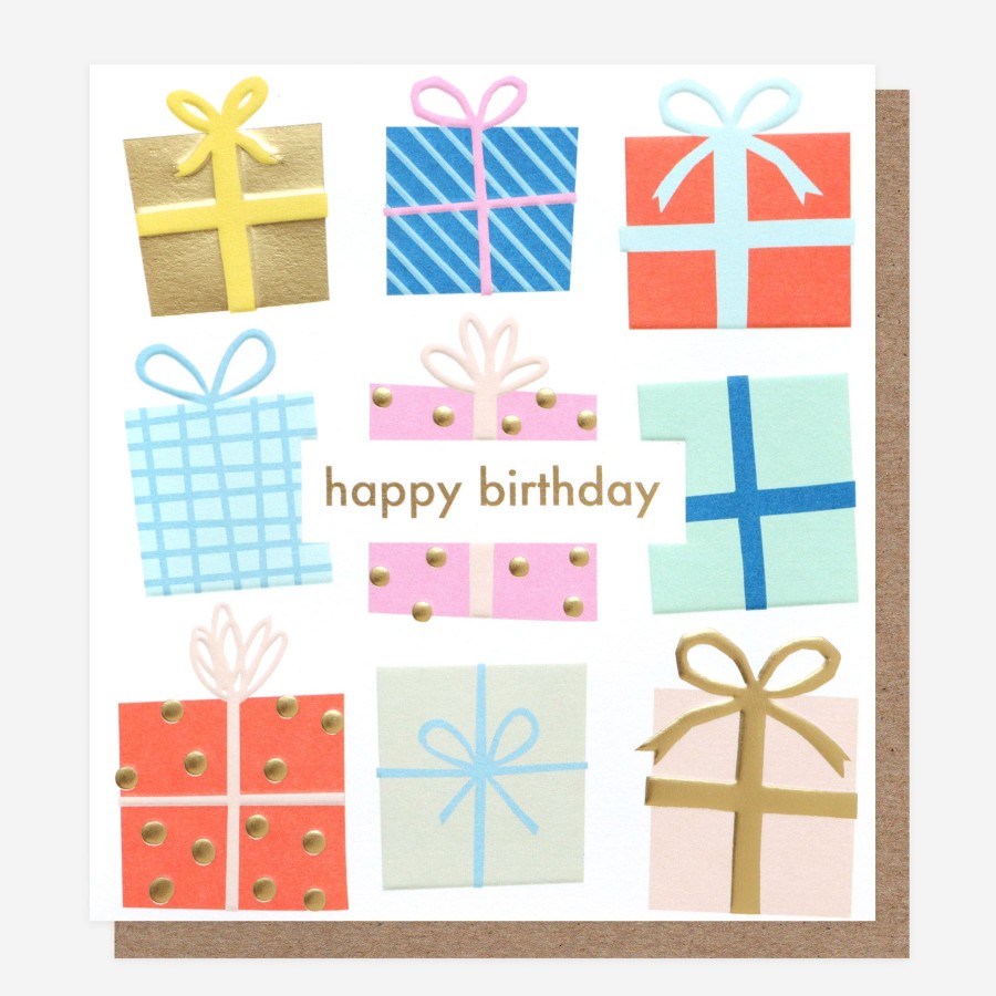 Online Caroline Gardner Patterned Presents Birthday Card