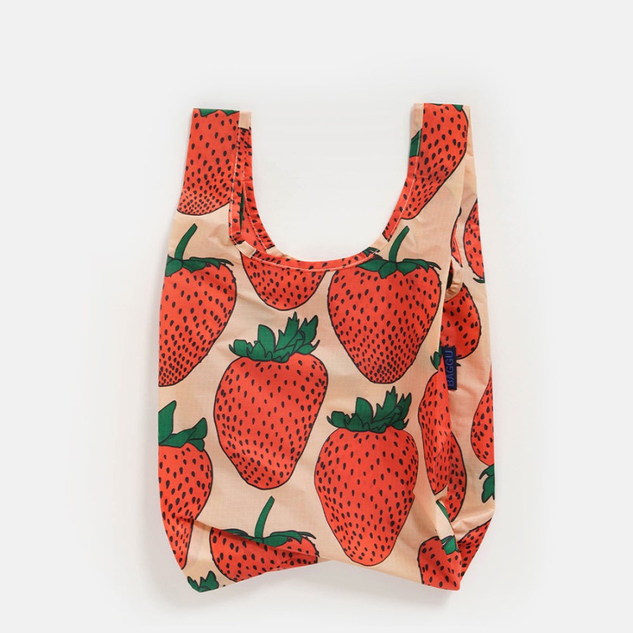 Best BAGGU Pink Strawberry Small Shopper Bag